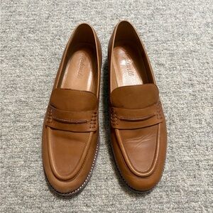 Madewell Tan Real Leather Loafers